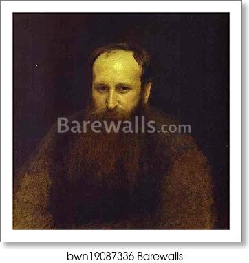 Portrait of the Artist Vasily Vereshchagin by Ivan Kramskoy, Art Print
