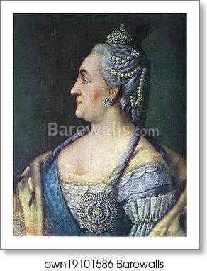 Portrait of Catherine II the Great by Aleksey Antropov, Art Print