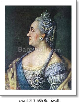 Portrait of Catherine II the Great by Aleksey Antropov, Art Print Portrait of Catherine II the Great by Aleksey Antropov, Art Print