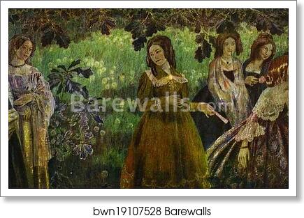 The Emerald Necklace by Victor Borisov-Musatov, Art Print
