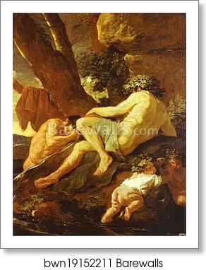 Midas Bathing in Pactolus by Nicolas Poussin, Art Print