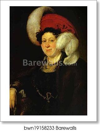 Portrait of Countess N. A. Zubova by Vasily Tropinin, Art Print Portrait of Countess N. A. Zubova by Vasily Tropinin, Art Print