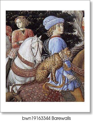 Procession of the Magus Caspar. Detail by Benozzo Gozzoli, Art Print Procession of the Magus Caspar. Detail by Benozzo Gozzoli, Art Print