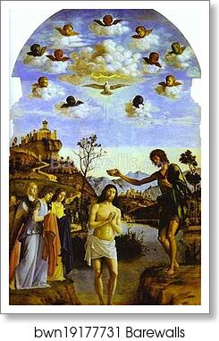 Baptism of Christ in the Jordan by Giovanni Battista Cima, Called Cima Da Conegliano, Art Print Baptism of Christ in the Jordan by Giovanni Battista Cima, Called Cima Da Conegliano, Art Print