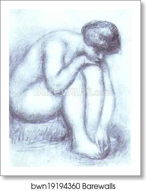 Bather Drying Herself by Pierre-Auguste Renoir, Art Print