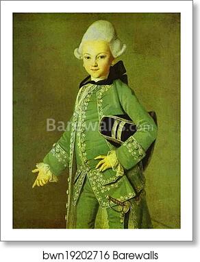 Portrait of Alexey Bobrinsky as a Child by Carl-Ludwig Johann Christineck, Art Print