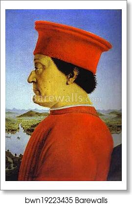Diptych Portraits of Federico da Montefeltro, Duke of Urbino, and His Wife, Batista Sforza by Piero Della Francesca, Art Print Diptych Portraits of Federico da Montefeltro, Duke of Urbino, and His Wife, Batista Sforza by Piero Della Francesca, Art Print