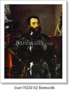 Portrait of Francesco Maria della Rovere, Duke of Urbino by Titian, Art Print