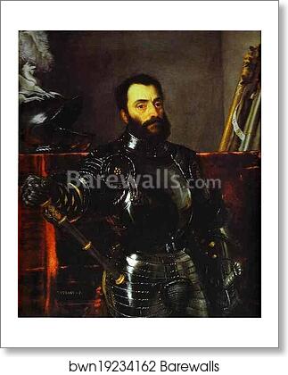 Portrait of Francesco Maria della Rovere, Duke of Urbino by Titian, Art Print Portrait of Francesco Maria della Rovere, Duke of Urbino by Titian, Art Print