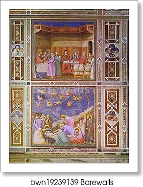The Wedding Feast at Cana and The Deposition of Christ by Giotto, Art Print