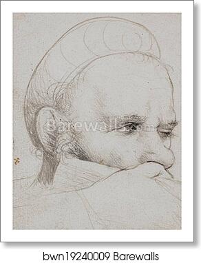 The head of a crossbowman taking aim by Hans Holbein The Elder, Art Print