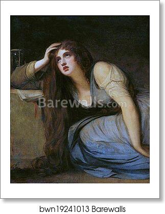 Lady Hamilton as Mary Magdalene by George Romney, Art Print Lady Hamilton as Mary Magdalene by George Romney, Art Print