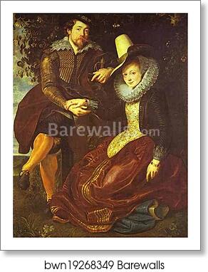 Rubens and Isabella Brant in the Bower of Honeysuckle by Peter Paul Rubens, Art Print