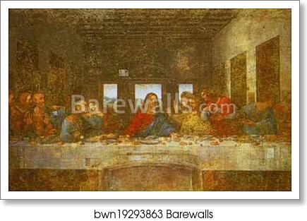 The Last Supper by Leonardo Da Vinci, Art Print