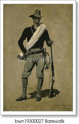 U. S. Soldier, Spanish-American War by Frederic Remington, Art Print U. S. Soldier, Spanish-American War by Frederic Remington, Art Print