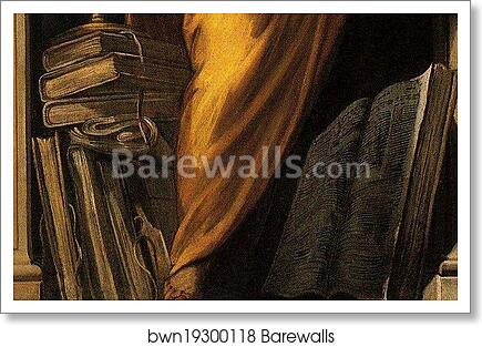 Philosopher. Detail by Jacopo Robusti, Called Tintoretto, Art Print