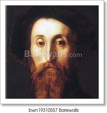 Portrait of Bartolomeo Panciatichi. Detail by Agnolo Bronzino, Art Print Portrait of Bartolomeo Panciatichi. Detail by Agnolo Bronzino, Art Print