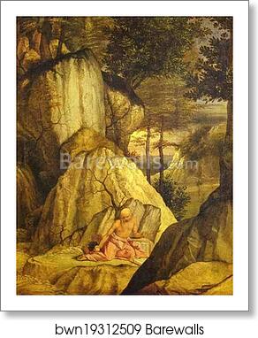 St. Jerome in the Desert by Lorenzo Lotto, Art Print