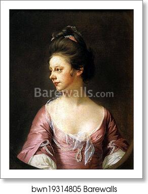 Mrs Catherine Swindell by Joseph Wright Of Derby, Art Print