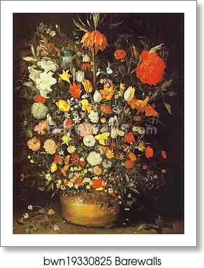 Vase with Flowers by Jan Brueghel The Elder, Art Print