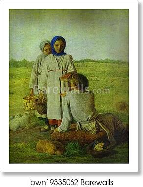 Peasant Children in the Field by Alexey Venetsianov, Art Print