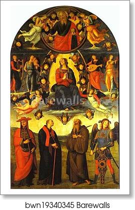 The Assumption of the Virgin with Saints by Pietro Perugino, Art Print The Assumption of the Virgin with Saints by Pietro Perugino, Art Print