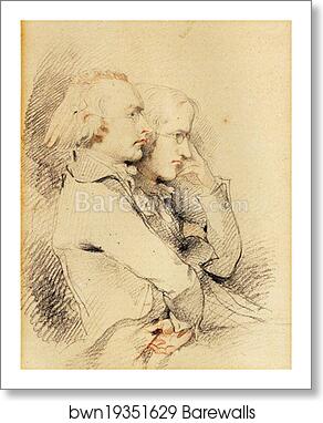 William Godwin and Thomas Holcroft by Sir Thomas Lawrence, Art Print