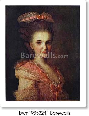 Portrait of an Unknown Lady in a Pink Dress by Fedor Rokotov, Art Print Portrait of an Unknown Lady in a Pink Dress by Fedor Rokotov, Art Print