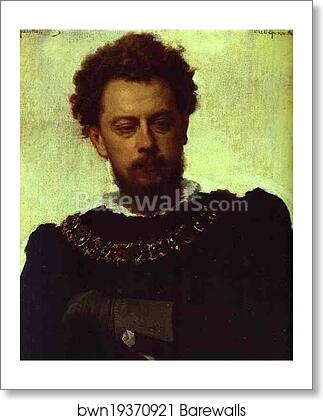 Portrait of Actor Alexander Lensky in a Stage Costume by Ivan Kramskoy, Art Print Portrait of Actor Alexander Lensky in a Stage Costume by Ivan Kramskoy, Art Print