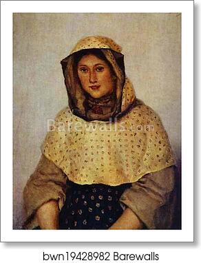 Portrait of T. K. Domozhilova by Vasily Surikov, Art Print