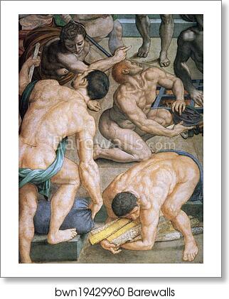 Martyrdom of St. Lawrence. Detail by Agnolo Bronzino, Art Print Martyrdom of St. Lawrence. Detail by Agnolo Bronzino, Art Print