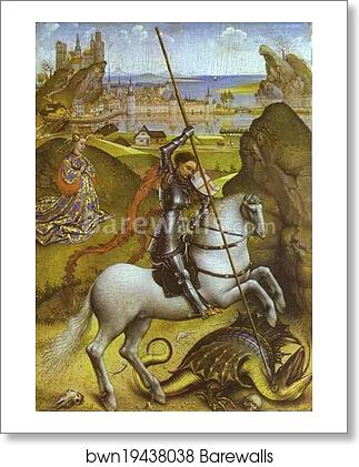 St. George and the Dragon by Rogier Van Der Weyden, Art Print St. George and the Dragon by Rogier Van Der Weyden, Art Print