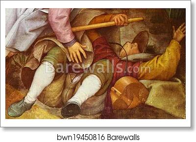 The Parable of the Blind. Detail by Pieter Bruegel The Elder, Art Print The Parable of the Blind. Detail by Pieter Bruegel The Elder, Art Print