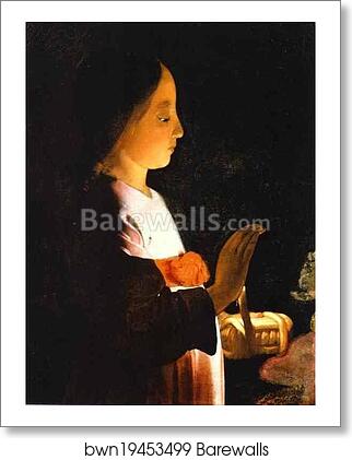 Education of the Virgin. Detail by Georges De La Tour, Art Print Education of the Virgin. Detail by Georges De La Tour, Art Print