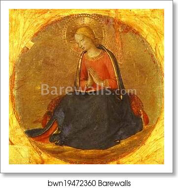 Perugia Triptych: The Virgin from the Annunciation by Fra Angelico, Art Print