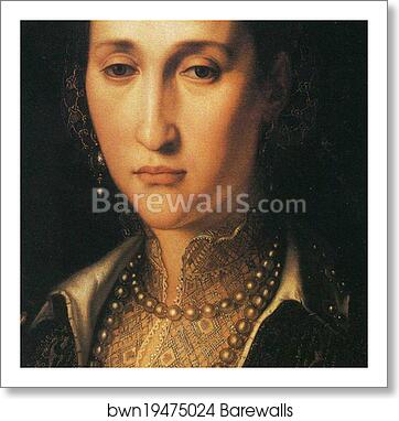 Portrait of Eleonora of Toledo as an Old Woman. Detail by Agnolo Bronzino, Art Print Portrait of Eleonora of Toledo as an Old Woman. Detail by Agnolo Bronzino, Art Print
