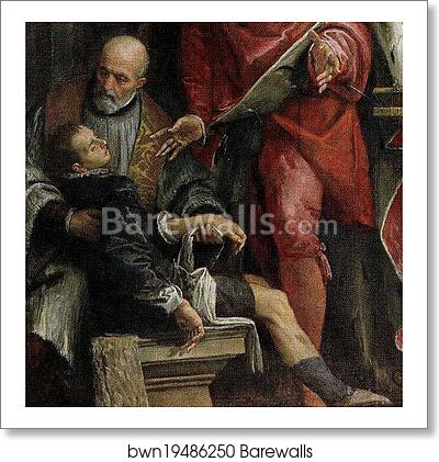 Saint Pantaleon Healing a Child. Detail by Paolo Veronese, Art Print Saint Pantaleon Healing a Child. Detail by Paolo Veronese, Art Print