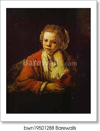 Young Girl at the Window by Rembrandt Harmenszoon Van Rijn, Art Print Young Girl at the Window by Rembrandt Harmenszoon Van Rijn, Art Print