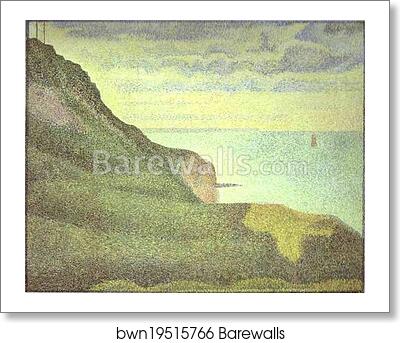 Port-en-bessin, les grues et la percee by Georges Seurat, Art Print Port-en-bessin, les grues et la percee by Georges Seurat, Art Print