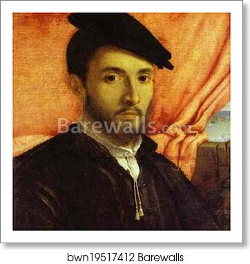 A Young Man by Lorenzo Lotto, Art Print