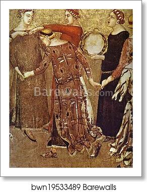 Allegory of Good Government: Effects of Good Government in the City. Detail by Ambrogio Lorenzetti, Art Print Allegory of Good Government: Effects of Good Government in the City. Detail by Ambrogio Lorenzetti, Art Print