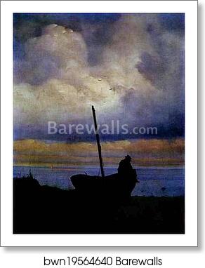 View of the Coast Near St. Petersburg by Ivan Aivazovsky, Art Print