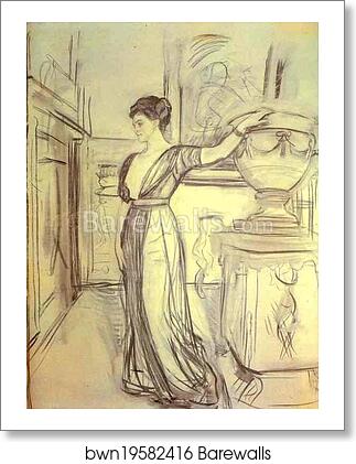 Portrait of Princess Polina Shcherbatova by Valentin Serov, Art Print Portrait of Princess Polina Shcherbatova by Valentin Serov, Art Print