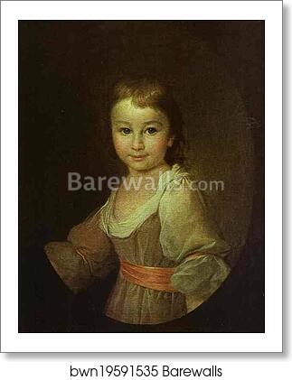Portrait of Countess Praskovya Vorontsova as a Child by Dmitry Levitzky, Art Print Portrait of Countess Praskovya Vorontsova as a Child by Dmitry Levitzky, Art Print