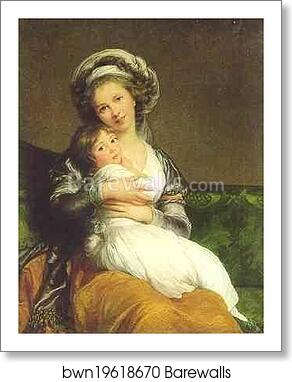 Self Portrait with Daughter (Jeanne Julie Louise, 1780-1809) by Louise-Elisabeth Vigée-Lebrun, Art Print Self Portrait with Daughter (Jeanne Julie Louise, 1780-1809) by Louise-Elisabeth Vigée-Lebrun, Art Print
