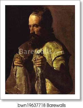 St James the Minor by Georges De La Tour, Art Print