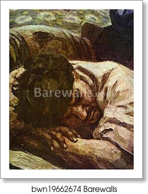Stepan Razin. Detail by Vasily Surikov, Art Print