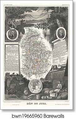 Dept. du Jura by Victor Jules Levasseur, Art Print