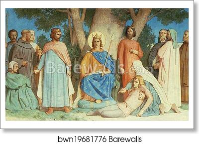 Saint Louis Rendering Justice by William-Adolphe Bouguereau, Art Print Saint Louis Rendering Justice by William-Adolphe Bouguereau, Art Print