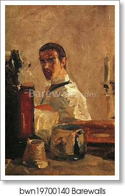 Self-Portrait by Henri De Toulouse-Lautrec, Art Print